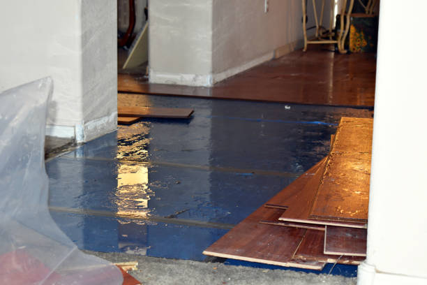 Professional Burst Pipe Cleanup technician working in Neenah, WI